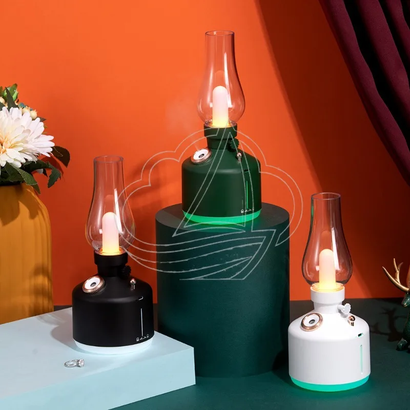 USB Large Mist Humidifier, Lamp Style Aroma Diffuser for Home Bedroom Use