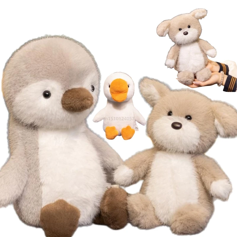 

Мультфильм Kawaii Большой Белый Гусь Пингвин Собака Животные Плюшевые Игрушки Подушка Детские Комфортные Куклы Подарки На День Рождения Для Мальчиков Девочек