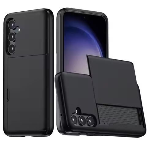 For Samsung S25 Edge S24 Ultra S23 S21 FE S22 Plus + A56 A55 A36 A16 5G Wallet Phone Case with Hidden Card Slot Holder Cover