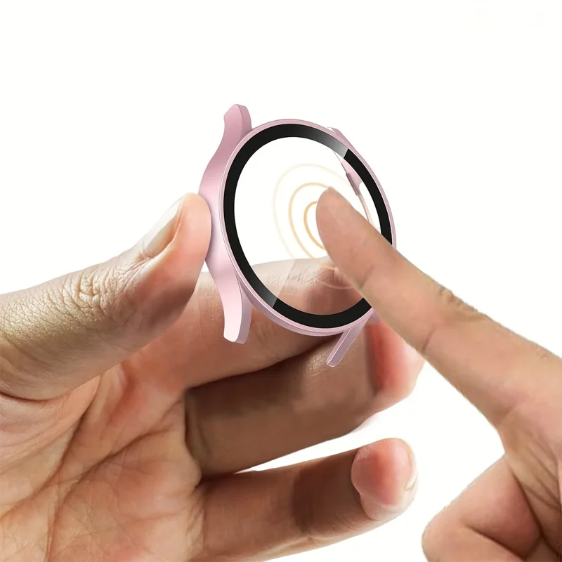 Vetro temperato + custodia per Samsung Galaxy Watch 7/6/5/4/FE cover protezione schermo paraurti PC Galaxy watch 7 6 44mm 40mm Accessori