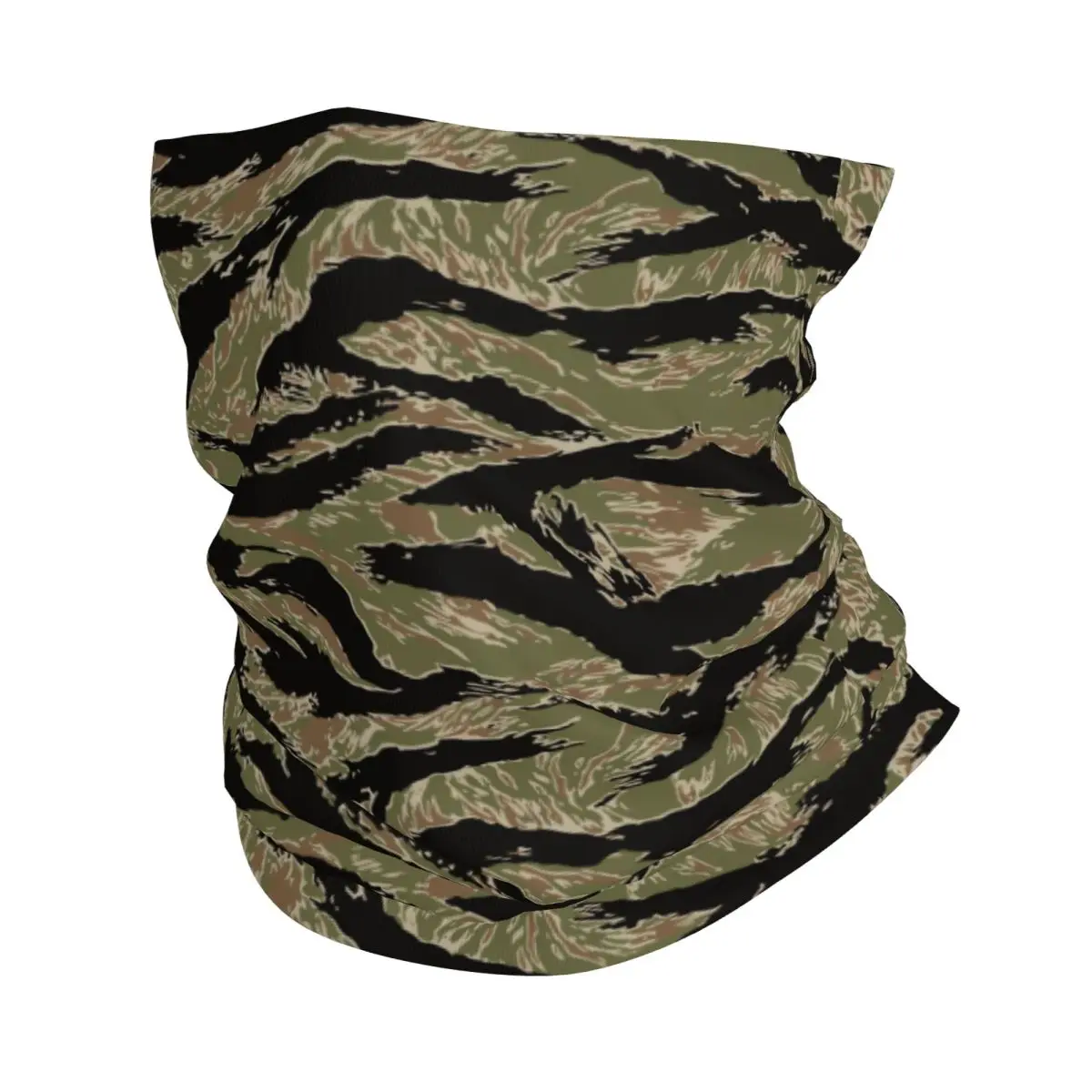 Custom Tiger Stripe Camo Winter Headband Neck Warmer Women Men Hiking Cycling Tube Scarf Modern Camouflage Face Bandana Gaiter