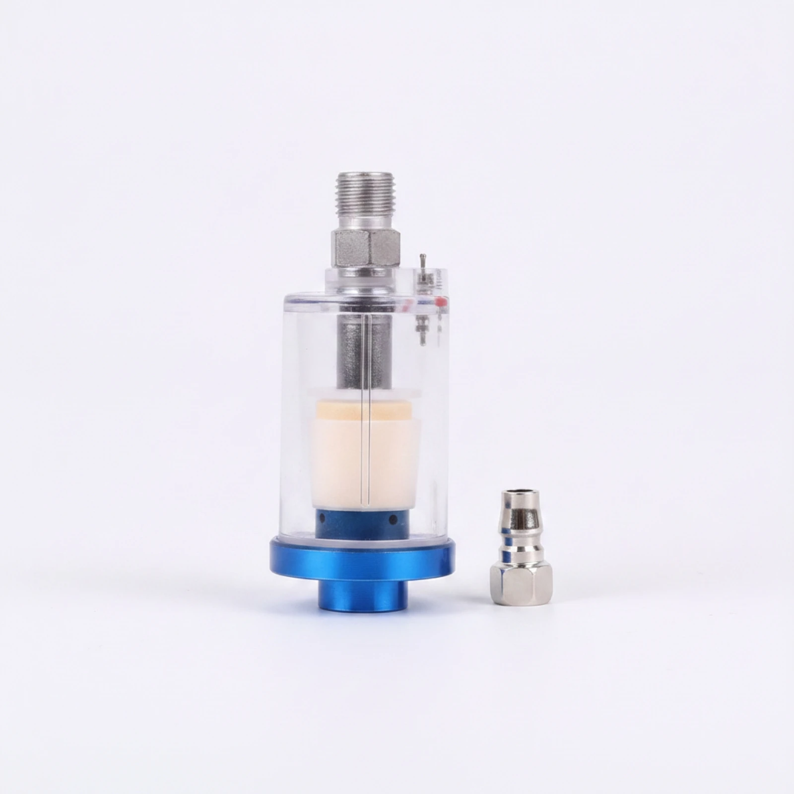 Spray Filter Long-Lasting Air Line Filter with Clear Shell Air Compressor Water Separator Quick Installation Stable Air Stream