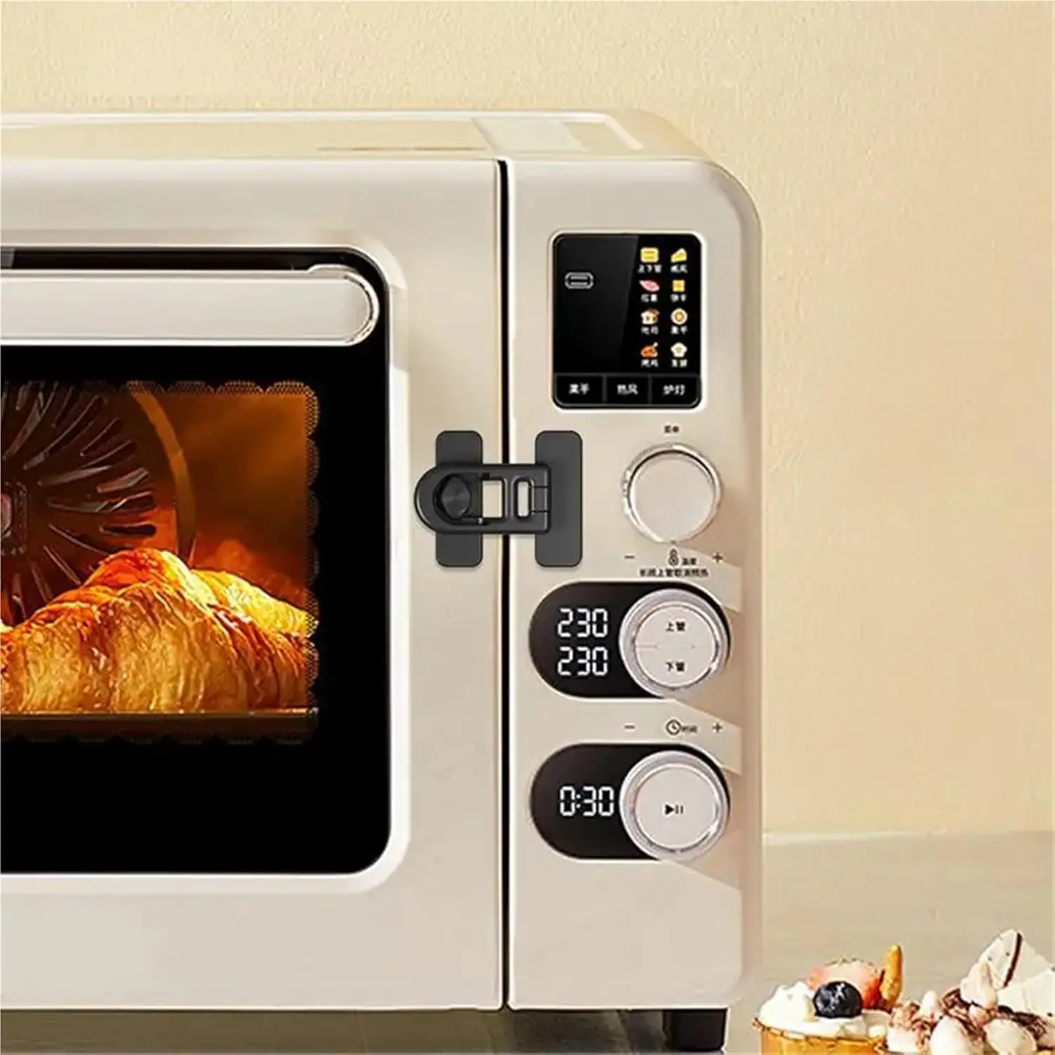 Refrigerator Door Lock for Kids Child Safety Freezer Oven Cabinet Baby Proofing Lock Adhesive Keyless Fridge Lock