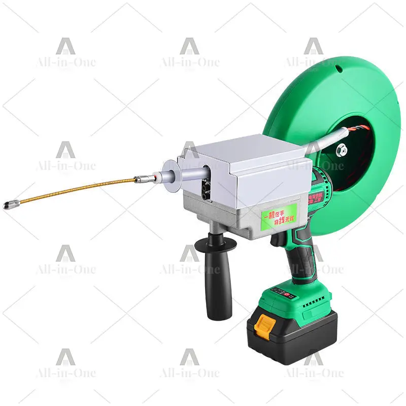Lithium battery threading machine Automatic threading device Universal steel wire Electric wire drawing Threading cable