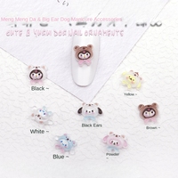 100Pcs Kuromi & My Melody Nail Charms Set - Cute 3D Resin Nail Art Decorations for Kawaii Manicures