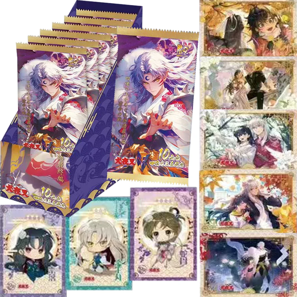 

Inuyasha Collection Cards Magical Adventure Anime Classic Art Ink Painting Style Characters Portrait Cards Festival Gift for Kid