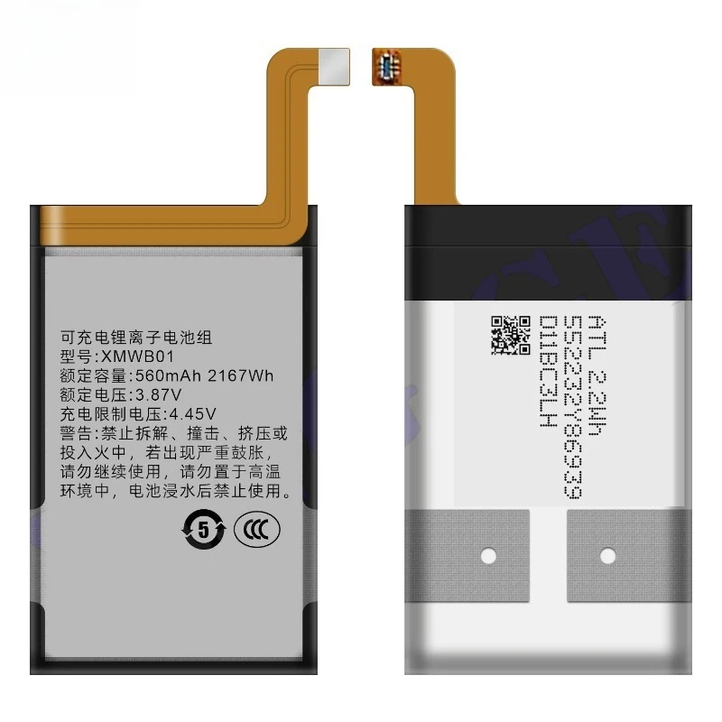 High Quality XMWB01 battery 3.87V 560mAh for Xiaomi Watch 1 Gen Brand New Replacement Battery