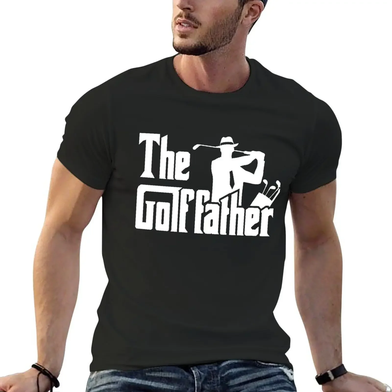 

The Golf Father - Funny Golfer Tshirt Gift for Dad T-Shirt aesthetic clothes heavyweights T-shirts for men cotton