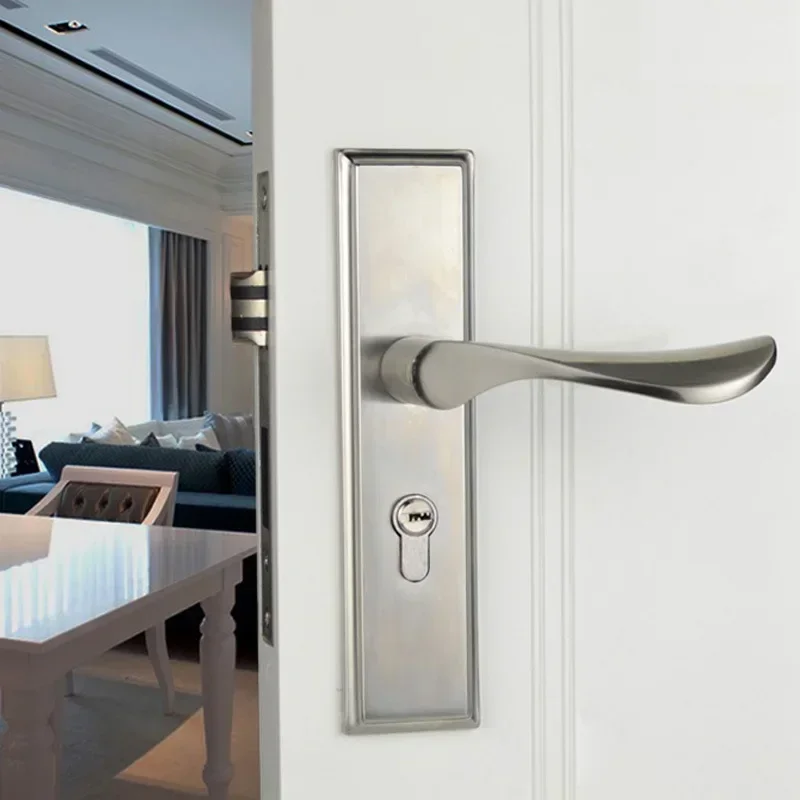 304 Stainless Steel Small 50 Mechanical  Lock Indoor Door Direction Universal Engineering Modern Bedroom Room