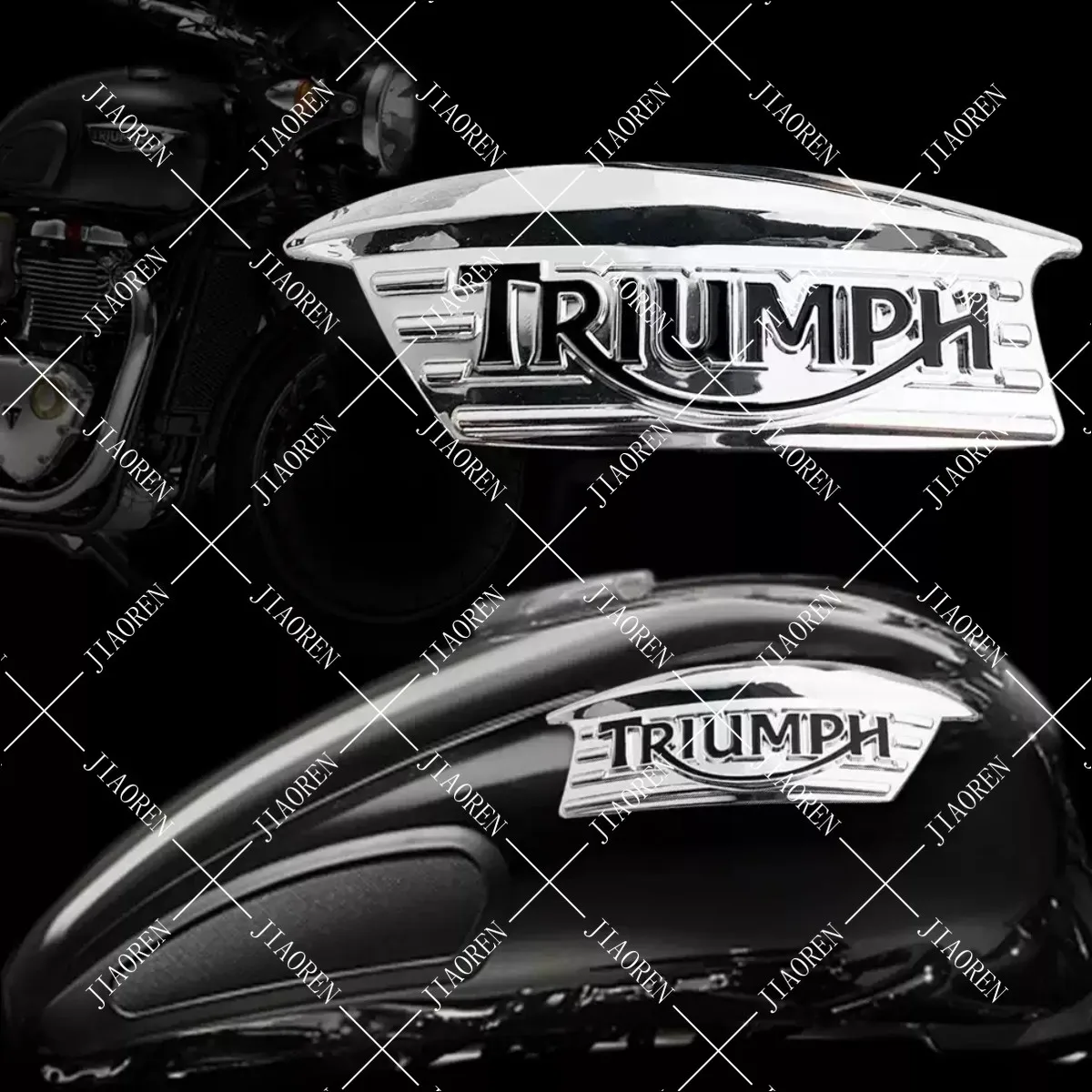 

3D триумф наклейка на бак мотоцикла с логотипом Tiger Street Triple Bonneville Speedmaster креативная наклейка