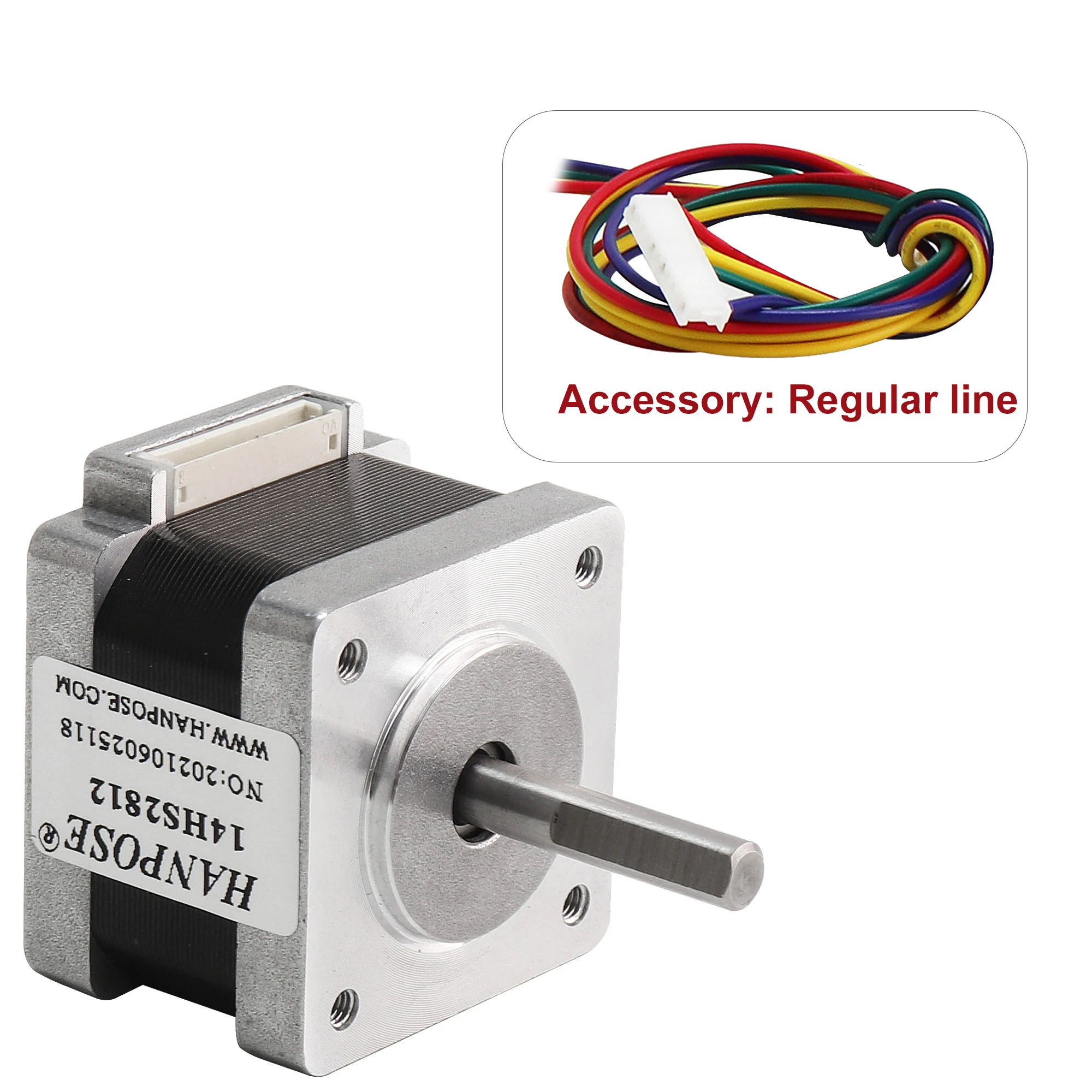 HANPOSE 3pcs  Stepper Motor 14HS2812 Nema 14 0.15N.m 1.2A 35mm for CNC  Nema14 Stepper Motor