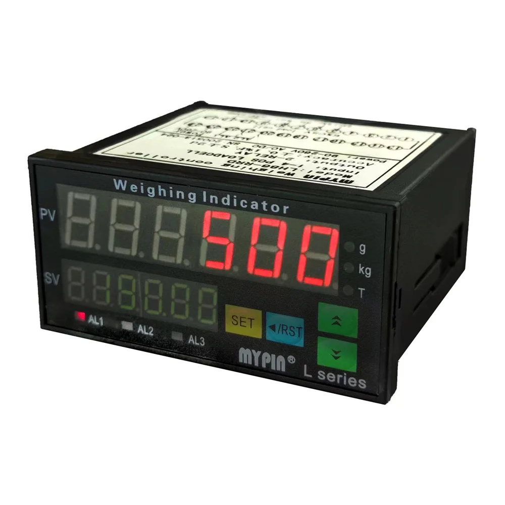 Mypin-controlador de Pesagem Digital 6-led Alta Precisão Escala de Peso Display Eletrônico Medidor Lh86-irrd 90260v ac dc