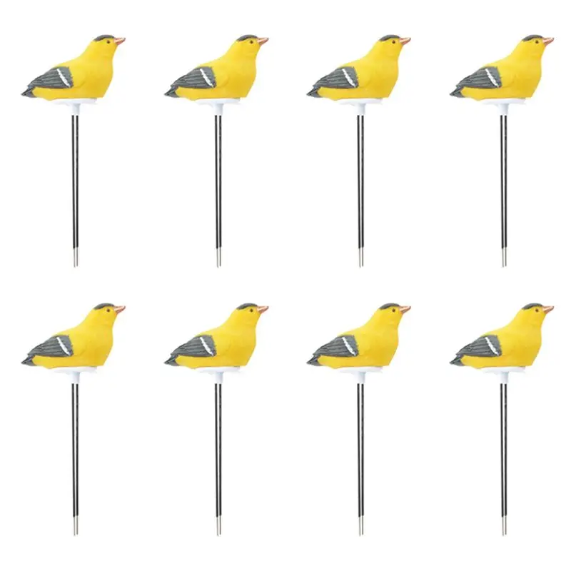 

8X Soil Moisture Meter Watering Alarm Bird Plant Water Tester Hygrometer Sensor Gardening Tool Kit (Yellow)-AT64