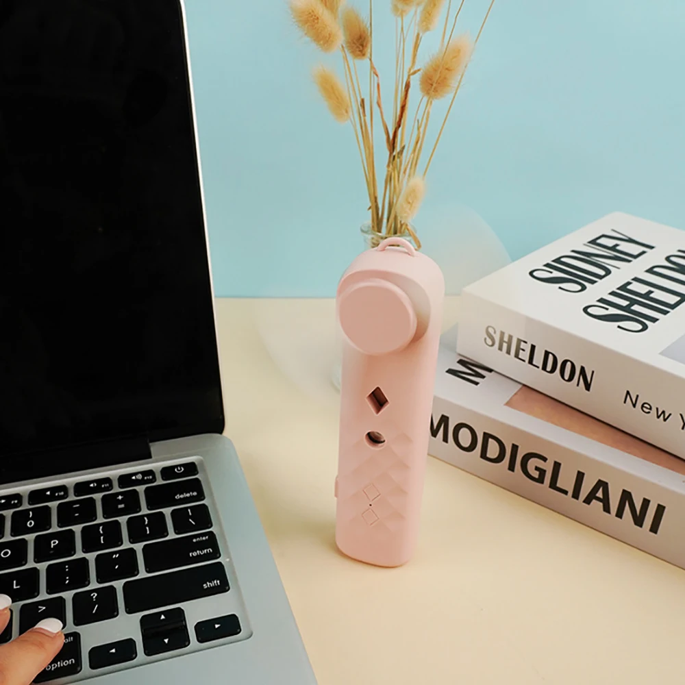 Portátil 2 em 1 mini ventilador umidificador usb recarregável ventilador de mão spray água névoa ventilador rosto vapor ar condicionado para ao ar livre