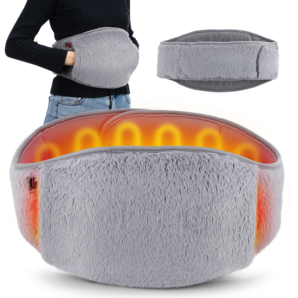 Electric Heating Belt 3 Gears Hand Warmer Winter Heater Waist Warmers Hot Compress Therapy Abdominal Lumbar Uterus Warming Pad