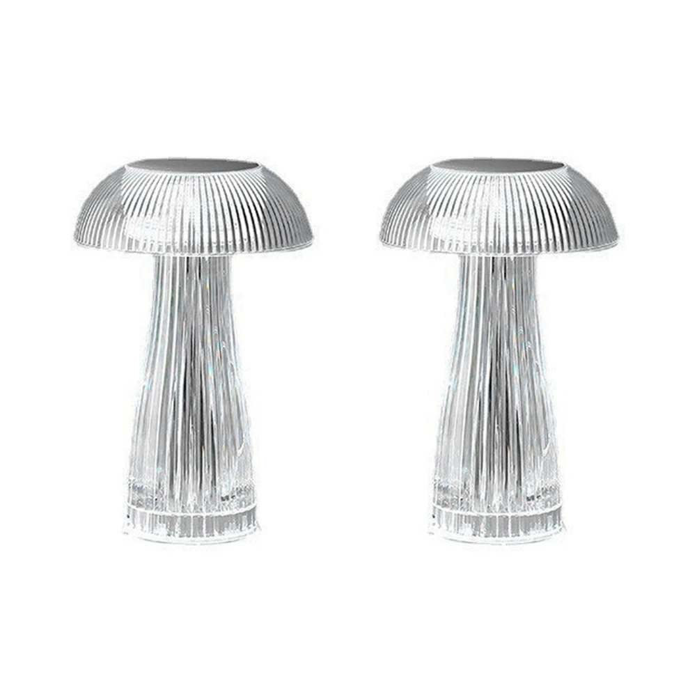 

Transparent Nightlight Mushroom Lamp Bedroom Night Lamp Jellyfish Lamp Party Lighting Crystal Table Light Decoration