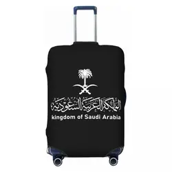 Funda de equipaje de viaje personalizada del Reino de Arabia Saudita, lavable, caligrafía árabe, emblema, Protector de maleta, apto para 18-32 pulgadas