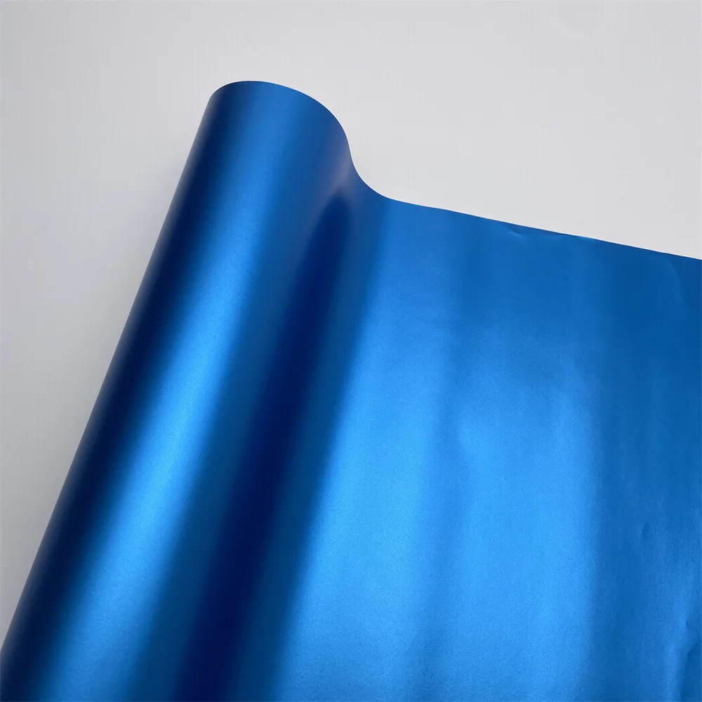 Selbstklebender Aufkleber für Kfz-Aufkleber, Aluminium, blau, matt, verchromt, metallisches Autozubehör