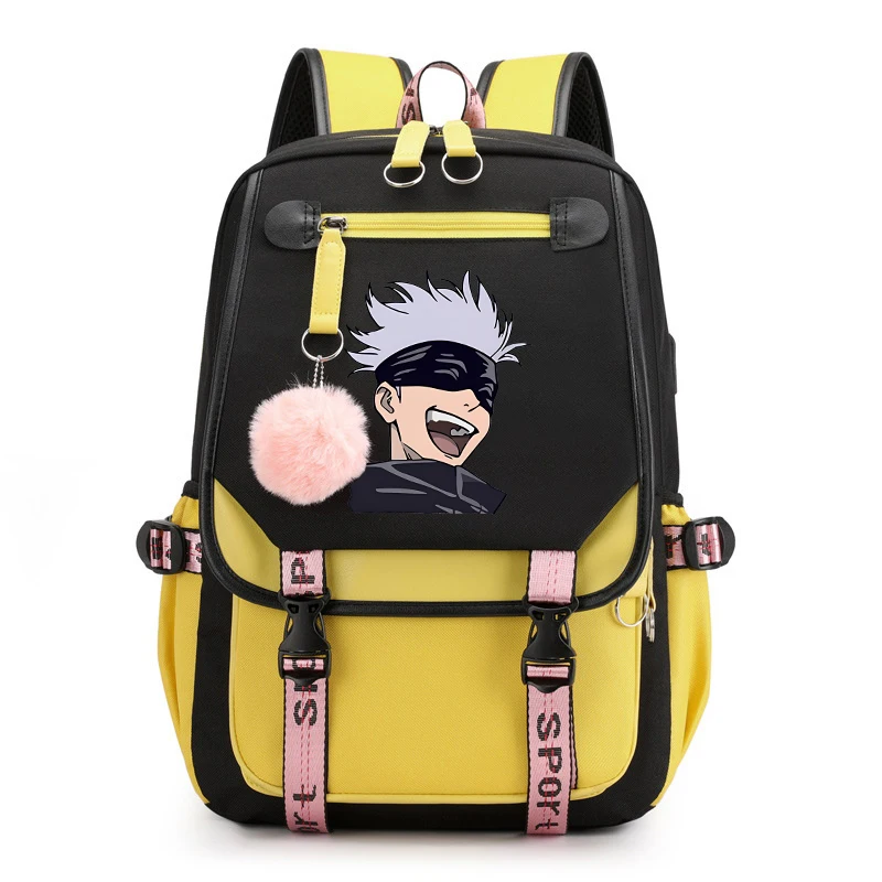 Hot Anime Satoru Gojo Printing Backpacks Boy Girl School Bags Women Men Travel Bags Teenage Laptop Bag Backpack Canvas Backpack