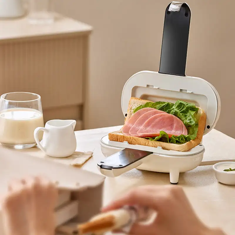 Express breakfast maker Double-Sided Press Sandwich Machine Mini Non-Stick Grill Pancake Maker Bread Hot Dog Toaster Electric Ov