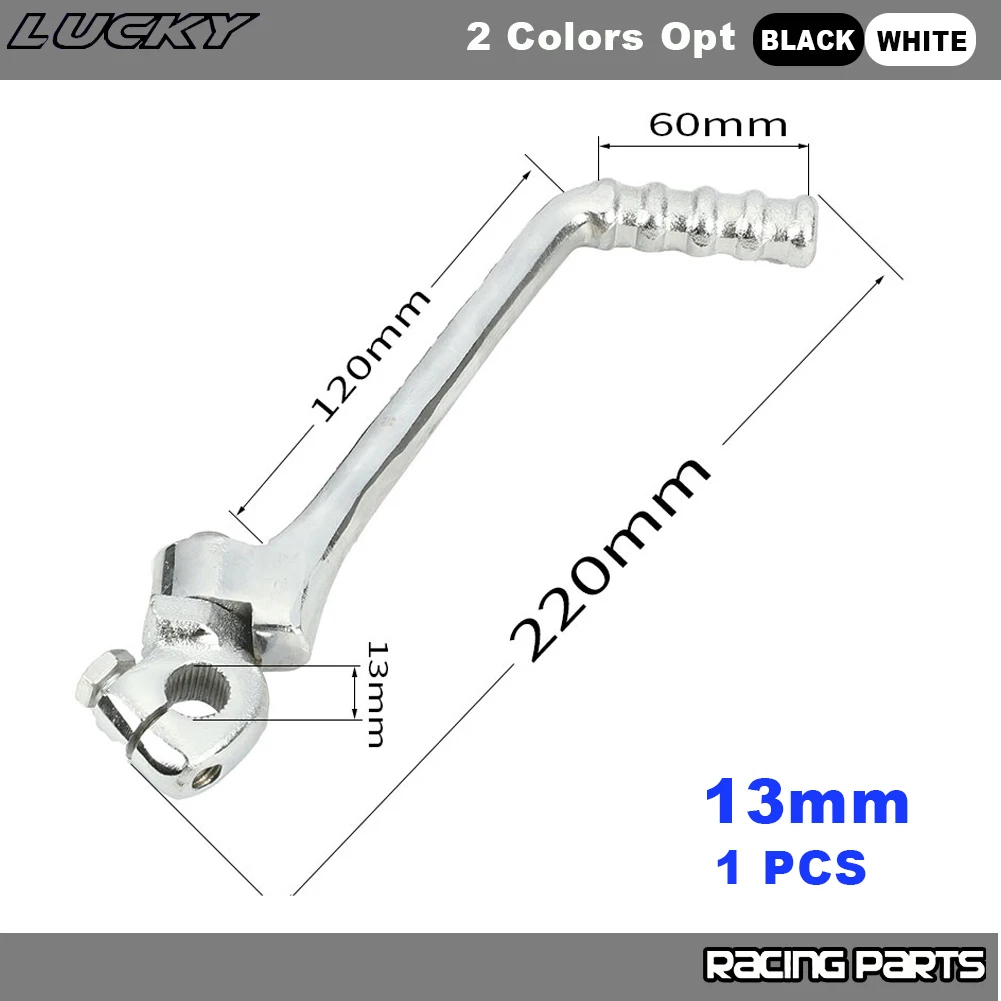 13mm 16mm Hole Kick Start Lever Pedal Motorcycle For 50cc 70cc 90cc 110cc 125cc 140cc 150cc 160cc KAYO SSR SDG BSE Dirt Pit Bike