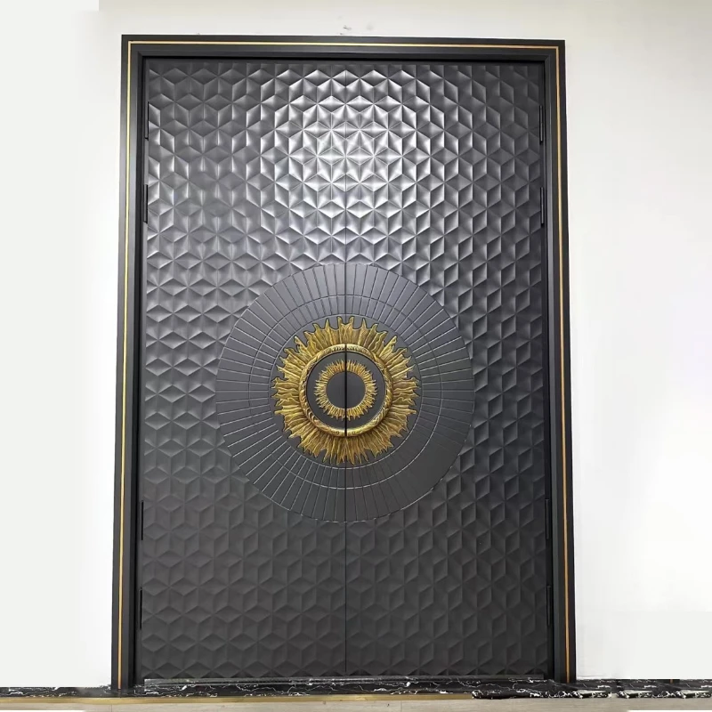 

Foshan manufacturers' rural self-built houses cast aluminum, villa courtyard entrance door