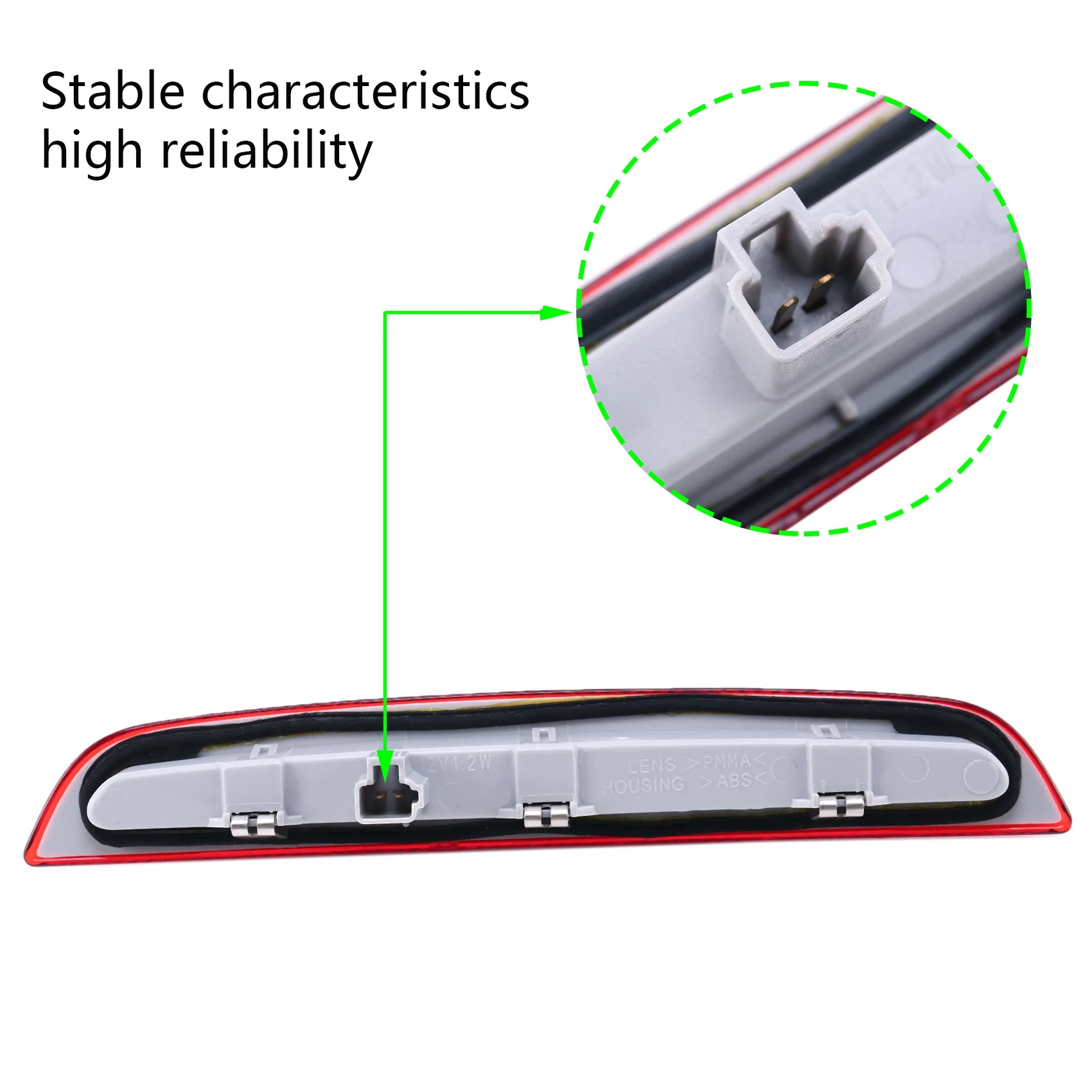 

3-й стоп-сигнал, задние задние фонари стоп-сигнал для Mitsubishi Outlander 2013-2016 8334A113 Red Shell