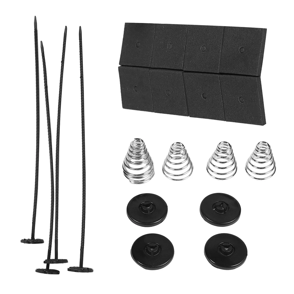 1 Set Universal Car Electric Radiator Cooling Fan Mount Fitting Kit   Plastic Metal with Long Service Life Ties Straps