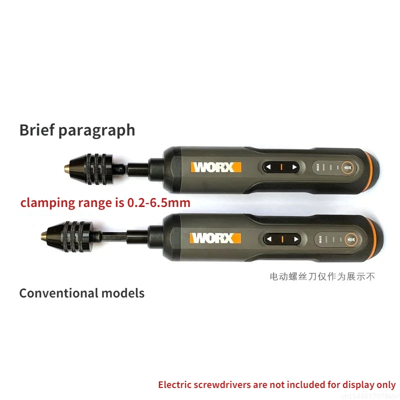 Youpin Worx WX240 Electric Screwdriver Conversion Chuck Hex Handle Fried Dough Twist Drill Universal Chuck Three Jaw Accessories