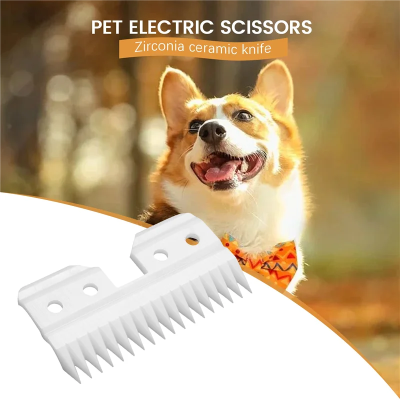 10 unids/lote cuchilla de corte cortadora de cerámica reemplazable de 18 dientes para mascotas para la serie Oster A5