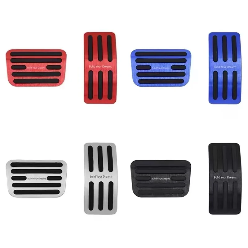 Immagine: Per coperture pedali in alluminio BYD Shark 6 – Kit di aggiornamento prestazioni antiscivolo con design personalizzato per pedali acceleratore e freno