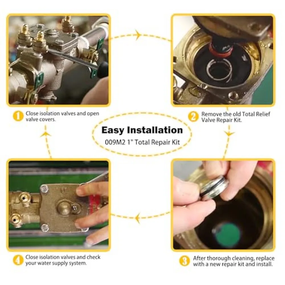 For Failing Check Valves RPZ Valve Kit Total Repair Kit For Valves Backflow Prevention Leak Restoration Solution
