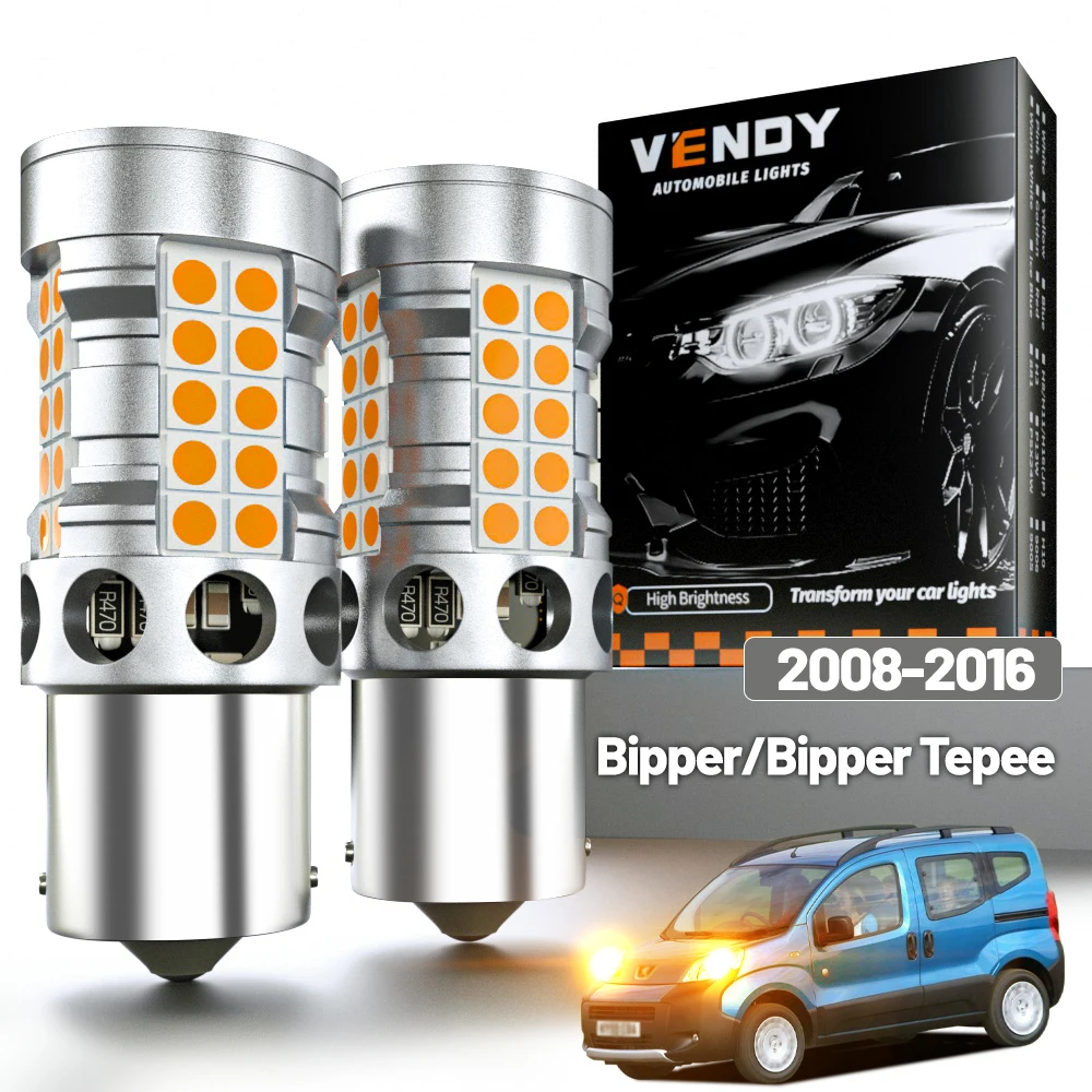 

2 шт. светодиодных указателей поворота для Peugeot Bipper Tepee 2008-2016, поворотные фонари 2009 2010 2011 2012 2013 2014 2015, аксессуары Canbus