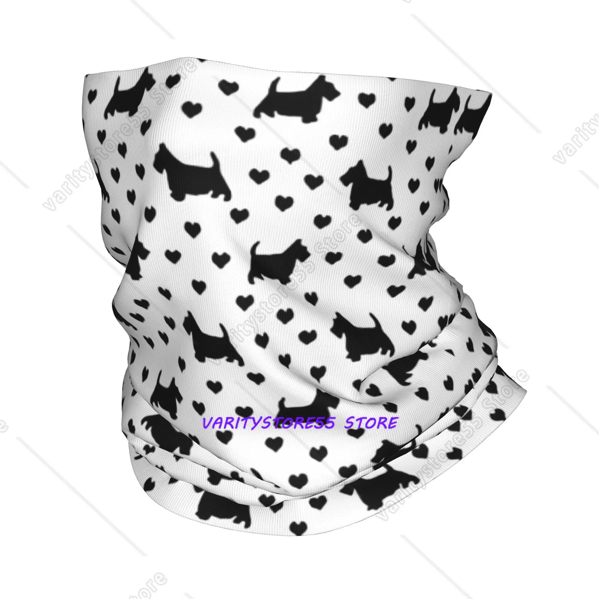 

Многофункциональный шарф-бандана с изображением шотландского терьера для мужчин и женщин: зимний, для лыж и походов, милый дизайн с собачьей мордой