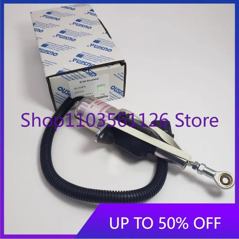 Flameout Solenoid Valve Compatible with PC300-6 New 335 High Quality 305 6CT8.3 Part Number 3930234