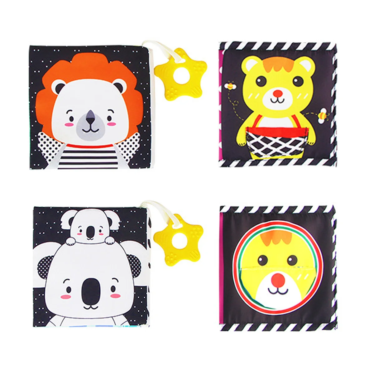 Miękka książeczka dla niemowląt, zabawka edukacyjna, książeczki edukacyjne dla niemowląt do kąpieli z motywami zwierząt, kolorów i owadów