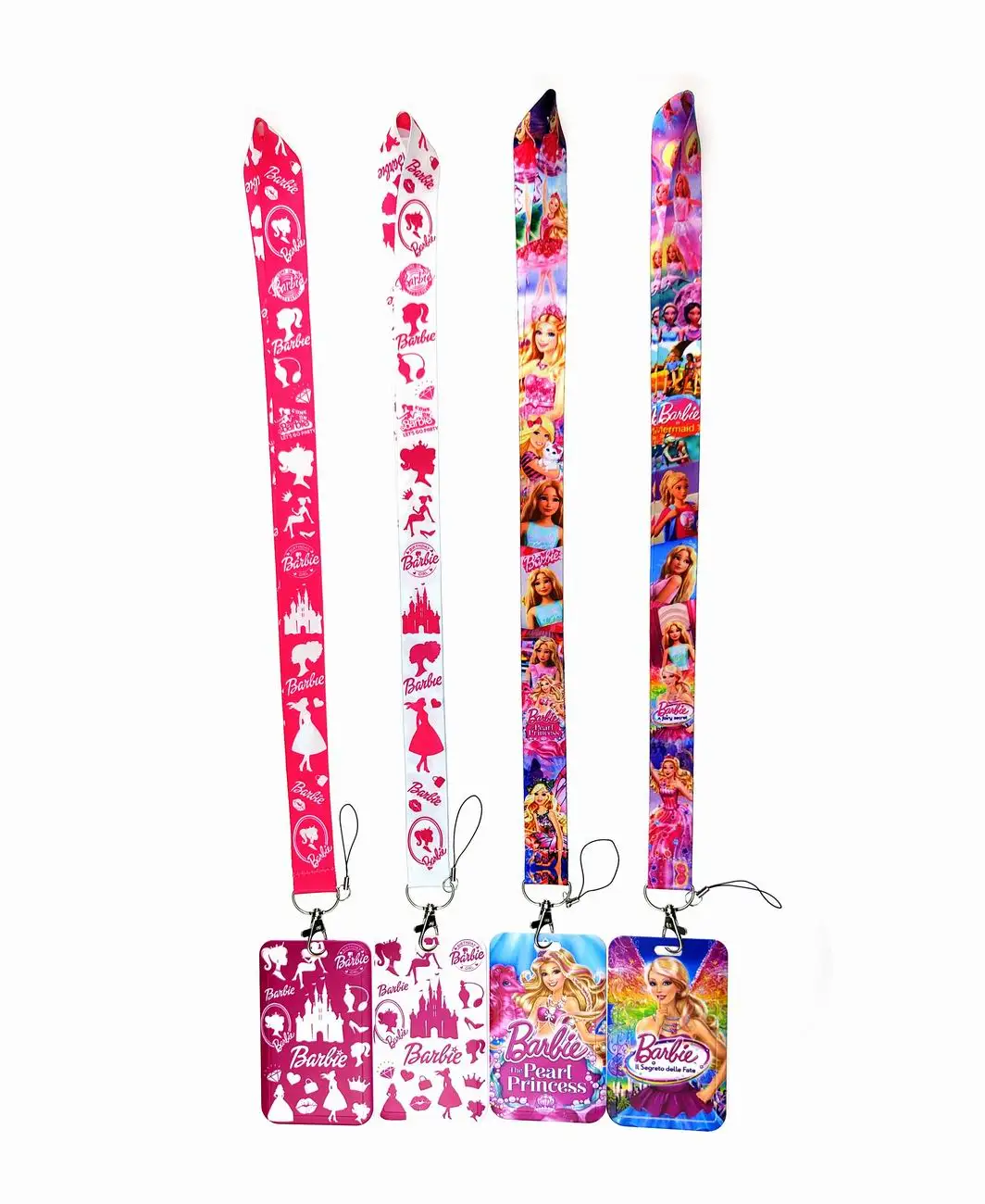 Wholesale MINISO  Cartoon American doll Key Lanyard ID Badge Holders Animal Phone Neck Straps with Keyring Phone Accessories