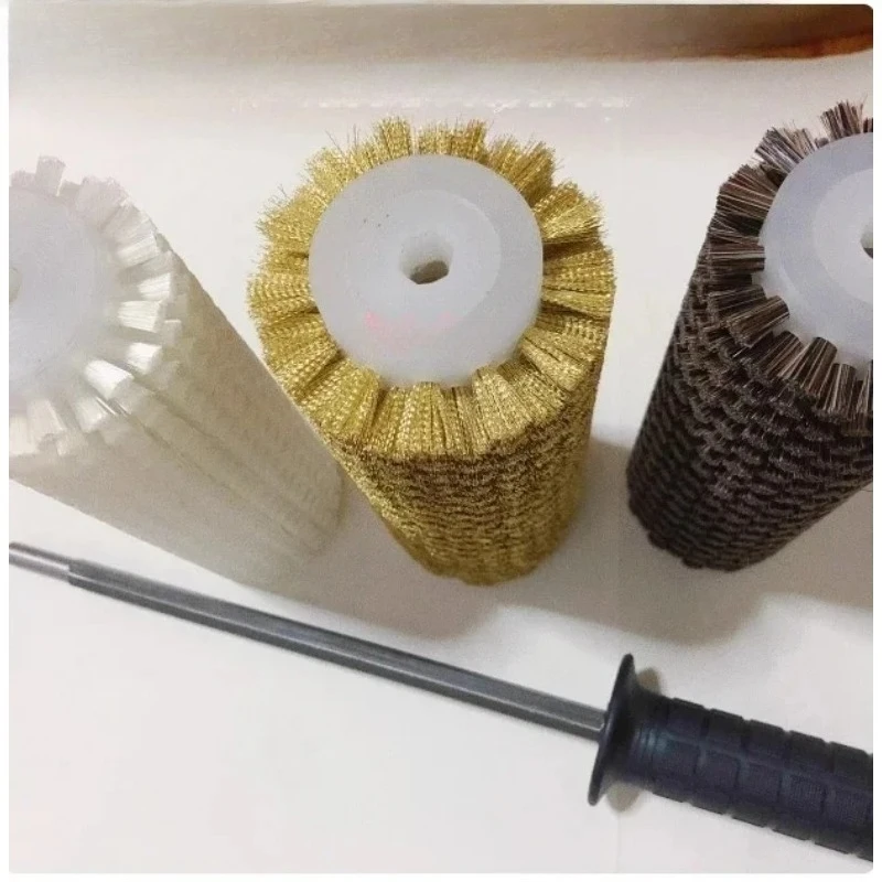 Ski Snowboard Waxing Electric Roller Brush Nylon/ Horse Hair /brush/copper Wire Roller Brush Set Ski Roto Brush