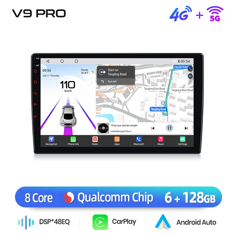 Junsun Qualcomm 8-Core 360 Camera CarPlay Android Auto Radio voor Peugeot 107 Toyota Aygo Citroen C1 2005-2014 GPS