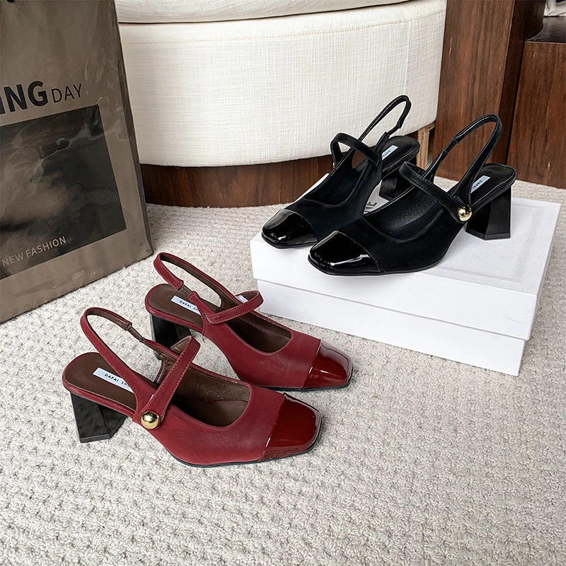 

women's summer sandals 2026 Block Heel Mary Jane Shoes for Women High Heels Fashion Woman heeled Comfortable and Elegant Sandals