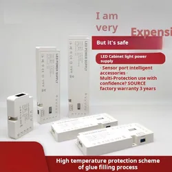 Ultra-thin DC12V 36W 60W 100W power supply AC110V 260V transformer Led driver for cabinet lighting