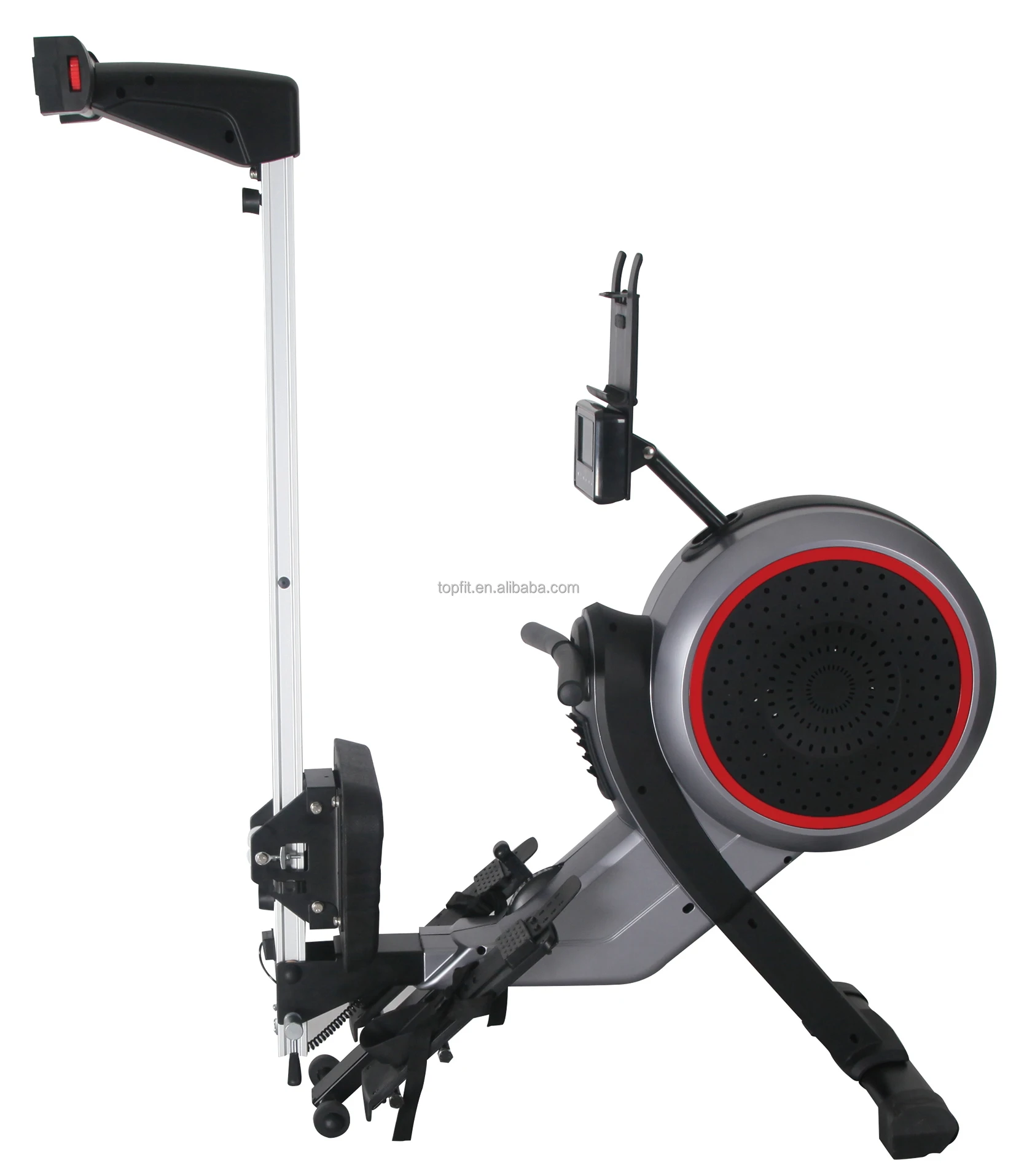 Dual Air & Magnetic Resistance Rowing Machine Commercial Gym Cardio Full Body Workout Fitness Rower