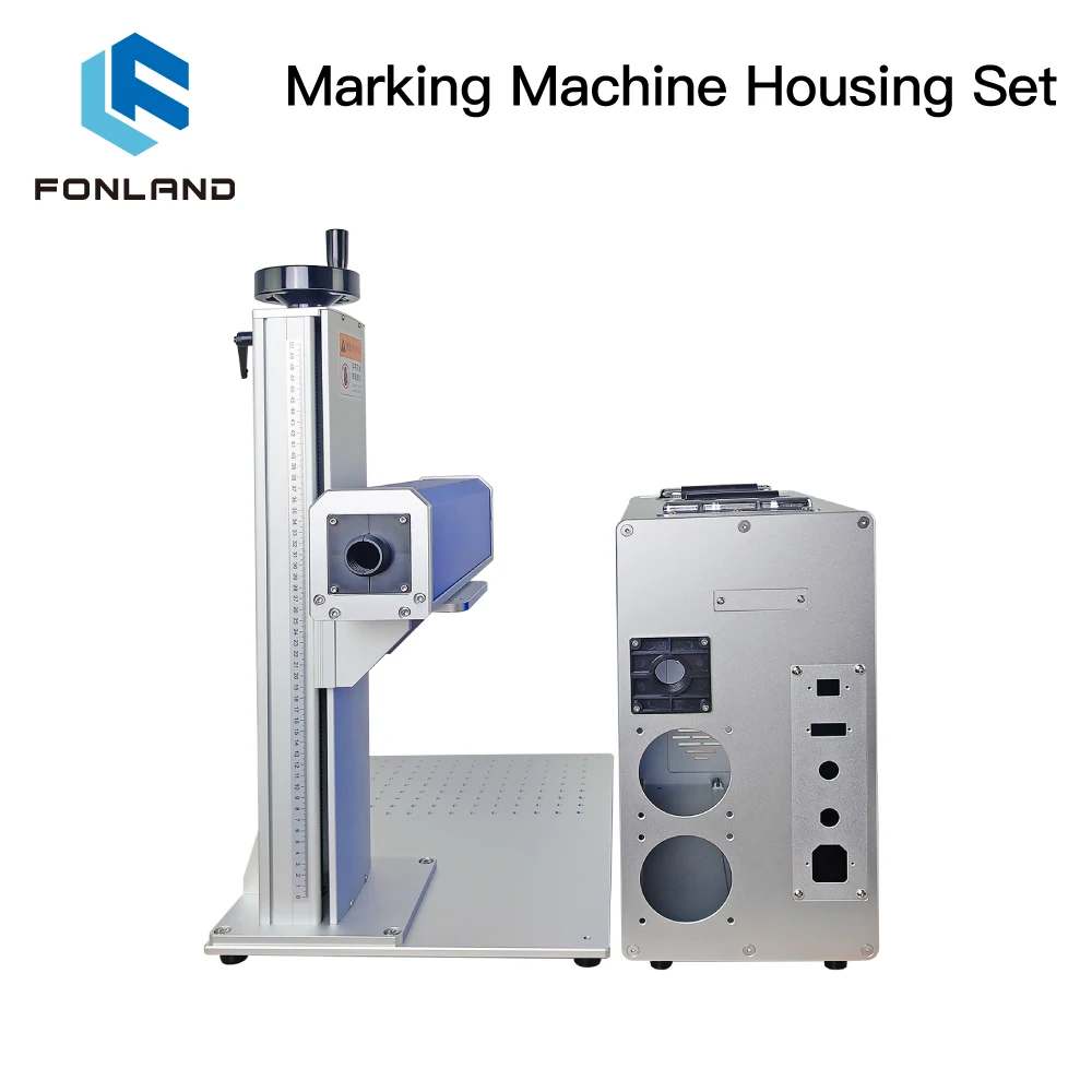 FONLAND Marking Machine Casing Durable Anodized Aluminum Shell Laser Engraver Machine Housing Set for Fiber CO2 Laser