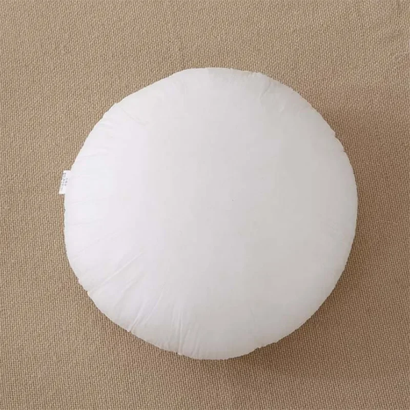 45/50/55cm Round White Cushion Pillow Interior Insert Soft PP Cotton for Home Decor Sofa Chair