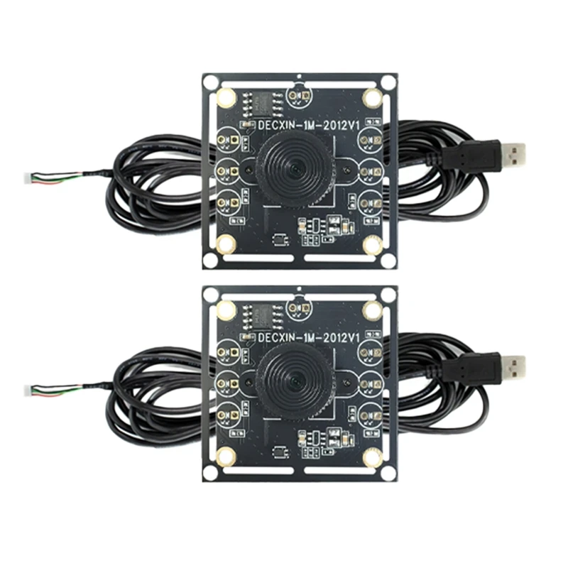 ABCA-New 5Pcs 100 Degree Camera Module 1MP OV9732 1280X720 USB Free Driver Manual Focus,With 3 Meter Cable For Winxp/7/8/10