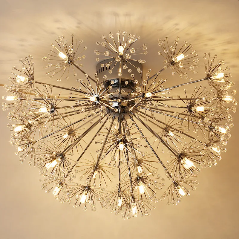 Nordic Chandelier for Kitchen Dining room Bedroom Tree Branch Chandelier K9 Crystal G4 LED Ceiling Lamp Fixures