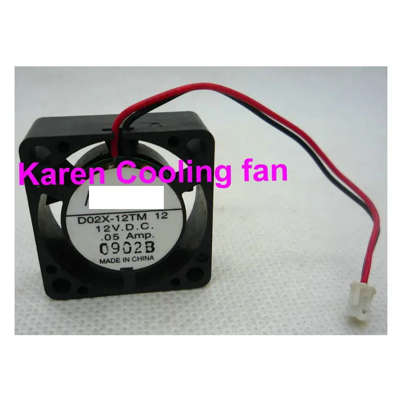 New Original  D02X-12TS2 DC12V 0.04A 25*25*10MM 2.5 cm mute miniature cooling fan D02X-12TM 12 0.05a