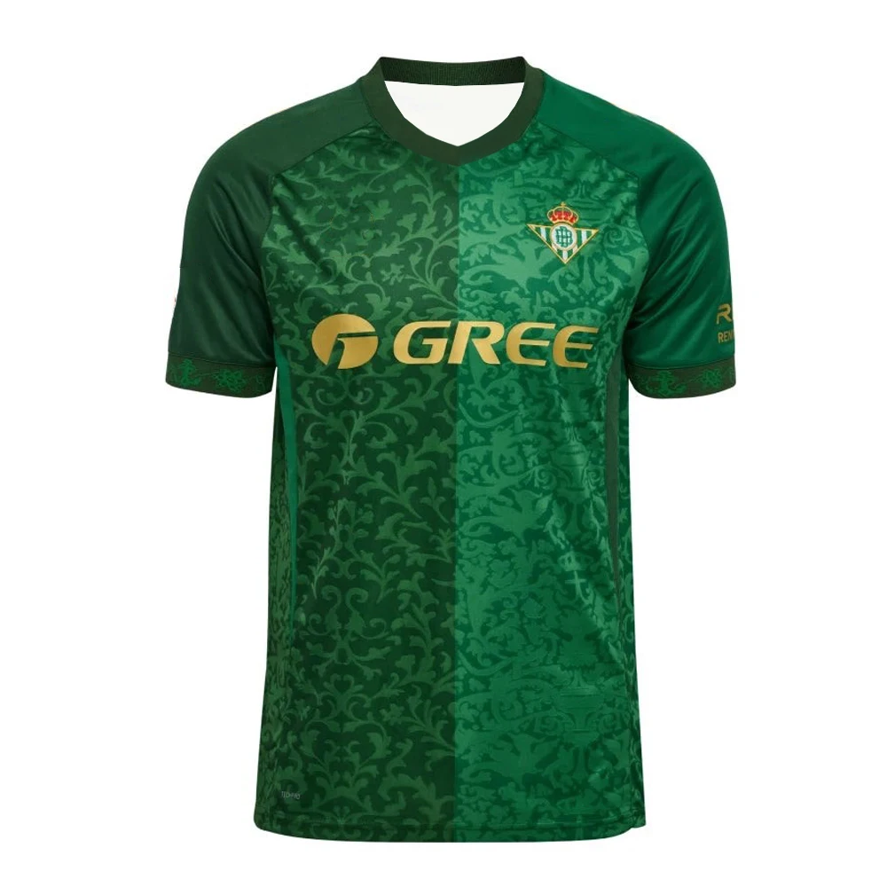 Neues Betis 26-27 Fußballtrikot Sommer Herren Damen Y2K-Stil Urban Fashion Schnelltrocknendes Freizeit-Sportfan-Shirt Atmungsaktives T-Shirt