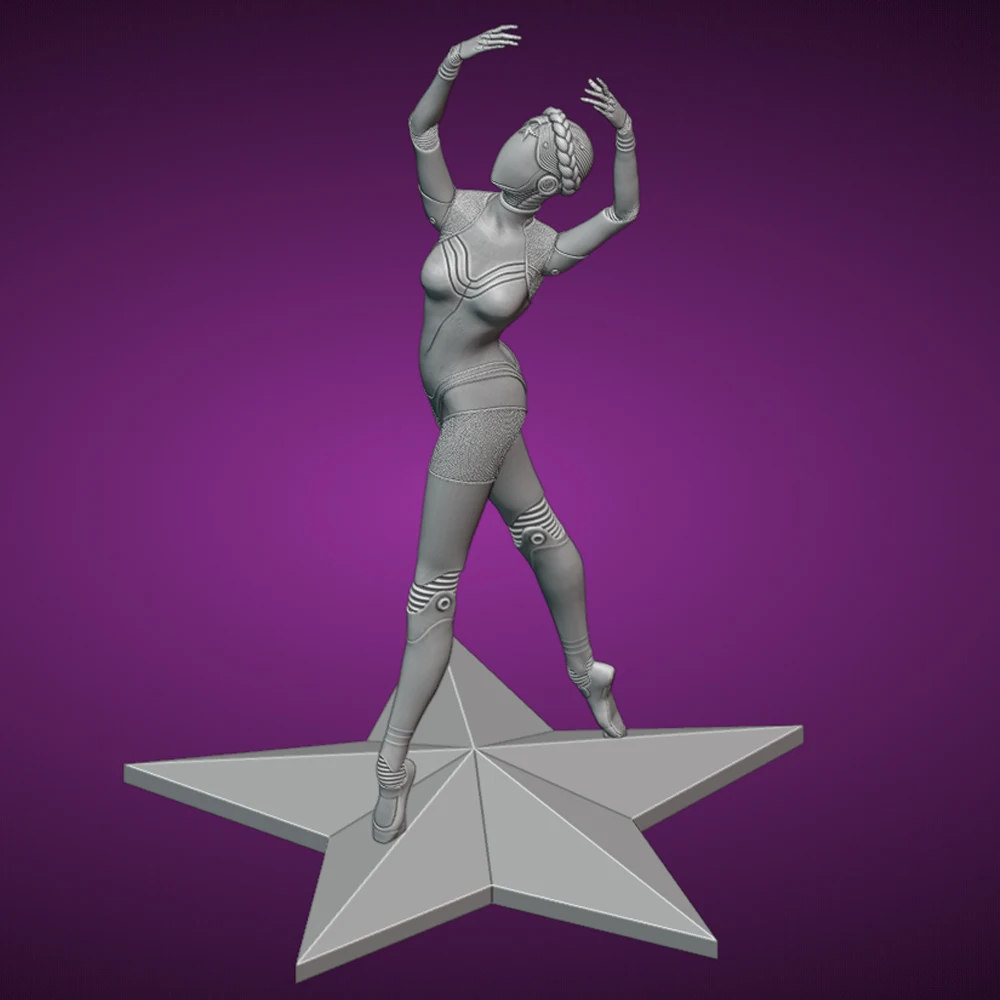 

1/24 3d Print Model Kit Sexy Girl Ballerina Resin Figure Model Kit Diy Micro Reduction Statue Unpainted Garage Kit Toys