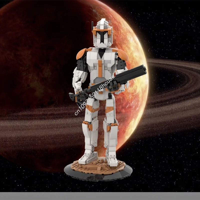 

831 шт. MOC UCS Clone Commander Cody Star Battle декоративный набор для самостоятельного изготовления идеально подходит для домашнего или офисного дисплея